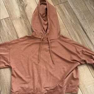 Cropped athletic Rust Hoodie